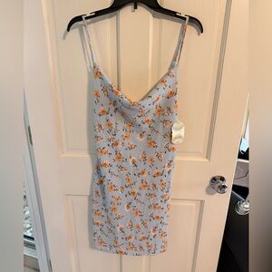 Altar'd State Blue and Peach Floral Dress